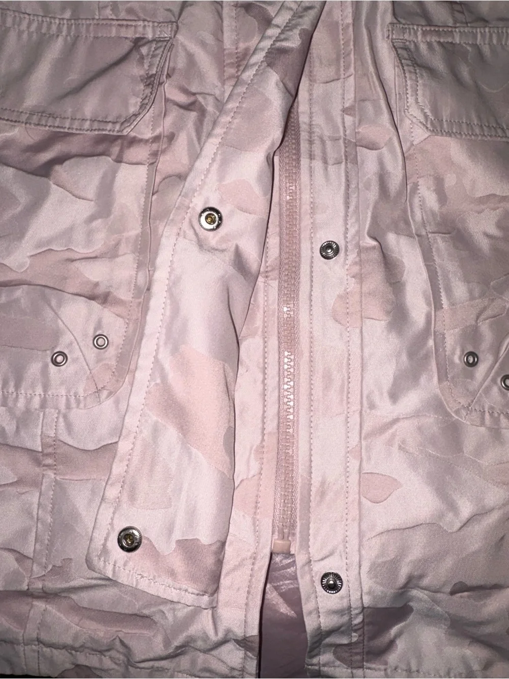 Athletic Works Light Pink Camo Hooded Utility Jacket